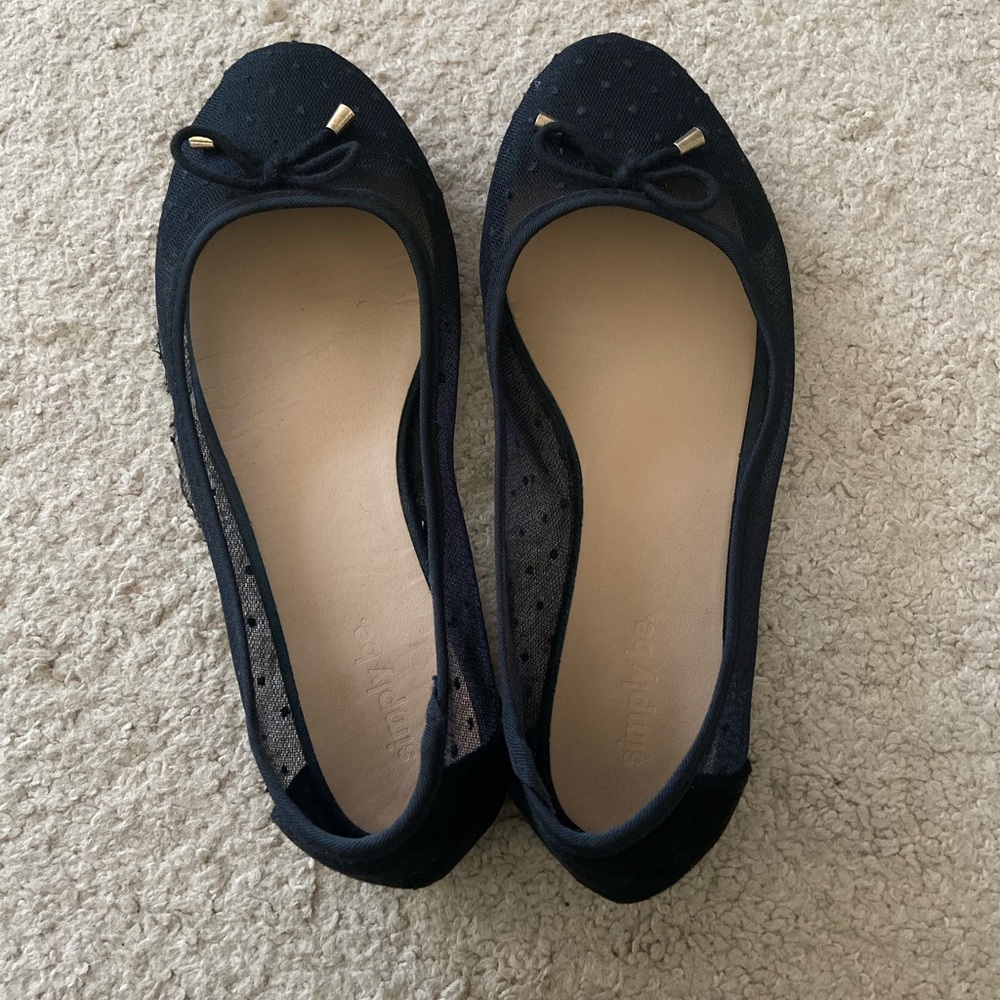 Simply Be Black Flats